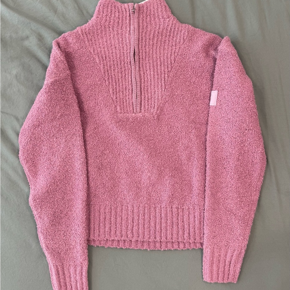 Victoria's Secret PINK Cozy Bouclé Half-Zip Sweater